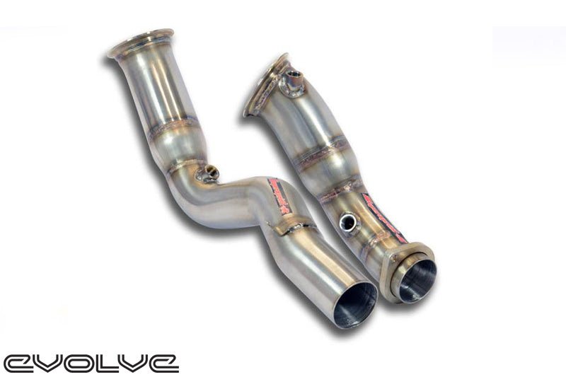 Supersprint Catless Turbo Down Pipes - BMW 3 Series F80 M3 | 4 Series F82/F83 M4 - Evolve Automotive